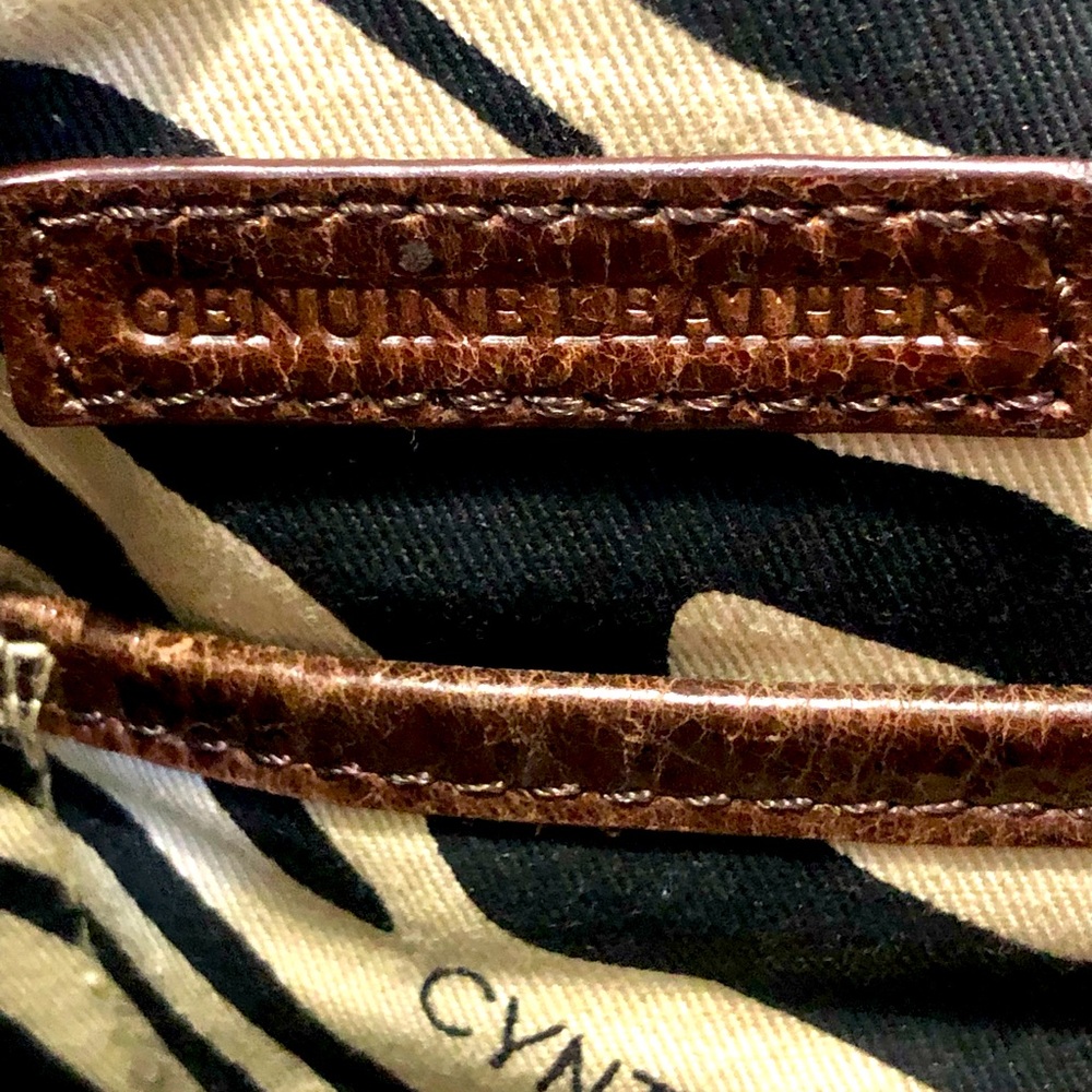 Cynthia Rowley, Leather, Snake and Leopard Print Handbag - Picture 9 of 9